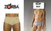 cueca Slip Luxo Zorba 100%poliamida c/abertura ord. 911